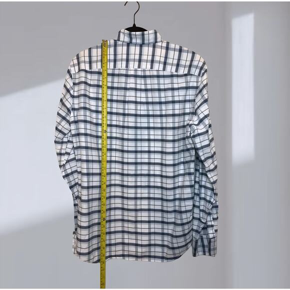 J.Crew Flex Oxford Plaid Button-Down Shirt – Blue/White (Men’s M) - Picture 3 of 5